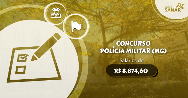 Concurso da Polícia Militar (MG): vagas para Medicina, Fisioterapia e mais